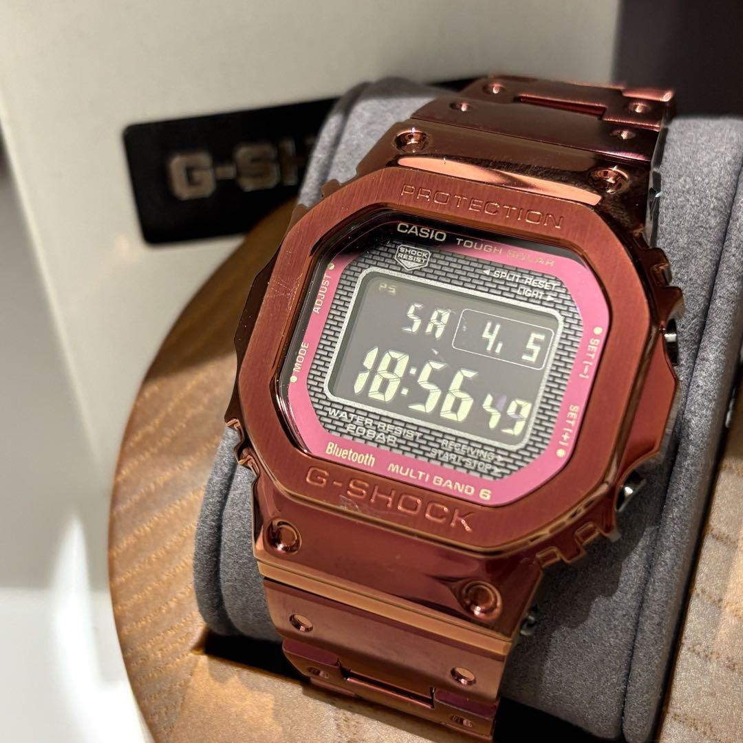 CASIO G-SHOCK GMW-B5000RD-4JF Men's Solar Square Red W42mm Japan Made Digital