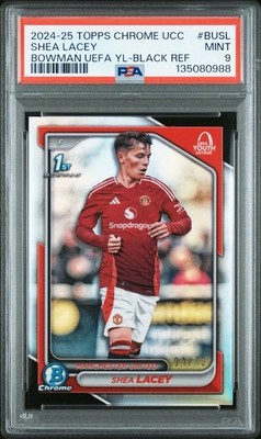 2024-25 Topps Chrome Shea Lacey 1st Bowman #BUSL Black Refractor