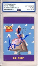 1995 DISNEY SKYBOX TOY STORY SIGNED POP UP CARD BO PEEP ANNIE POTTS PSA DNA COA