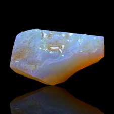 4.00 Cts Natural Australian Fire Opal Gemstone Jewelry Making Rough 17x10x4 mm