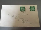 GB STAMPS RARE FIRST DAY COVER 1941 CHANNEL ISLANDS OCCUPIED GUERNSEY 1/2d PAIR
