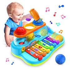 Jouets musicaux 1 2 3 Ans Bébé Eclairer l'instrument de Musique Xylophone