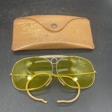 Vtg B L Ray-ban usa 1/10 12K GF Decot Shooter Kalichrome Aviator Sunglasses
