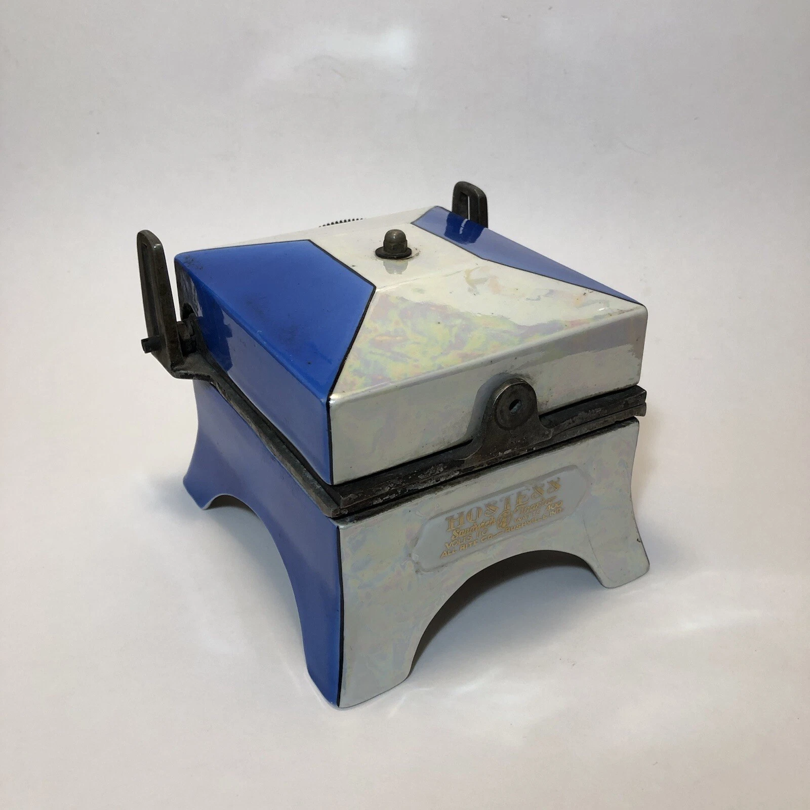 Vintage 1930's Art Deco Hostess Sandwich Toaster Panini Press Porcelier As Is