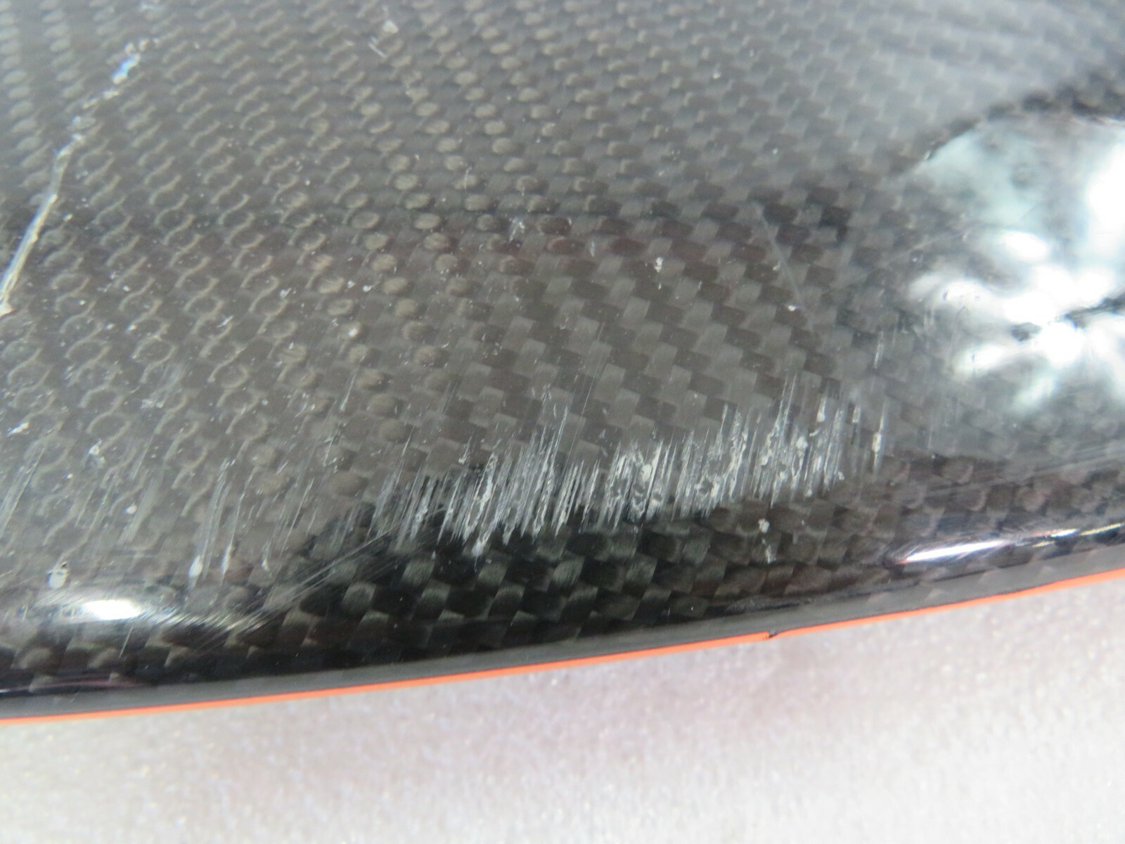Mclaren 600LT, LH, Rear Bumper Wing, Carbon Fiber, Used, Damaged, P/N 13AB523RP