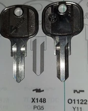 Peugeot X148, VAC62, PG5, Vintage Key Blank.