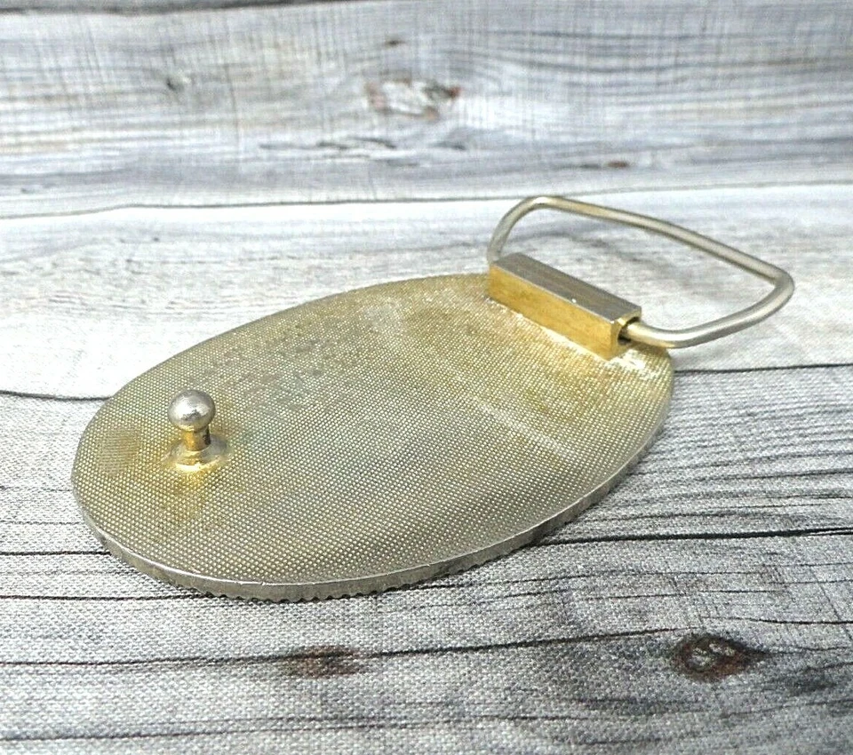 Пряжка для ремня с меховым рандеву Аляска Анкоридж 50-я ежегодная винтажная 1985 г. B72 - Изображение 4 из 4