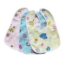 Cartoon Cute Saliva Burp -Boy Girls Newborn Feeding Waterproof Baby Kid Bibs 1PC
