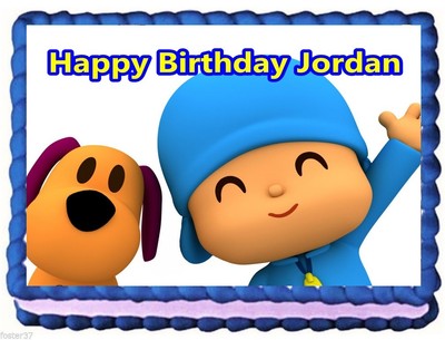 Pocoyo Edible Cake Topper Birthday Decorations Ebay