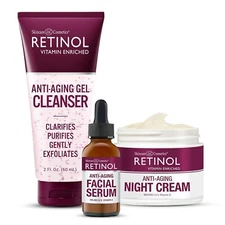Retinol Anti-Aging Night Essentials – 3 Step Renewal Kit