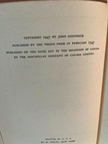 John Steinbeck, The Wayward Bus (1947 Viking Press Hardcover First Edition) - Bild 3 von 4