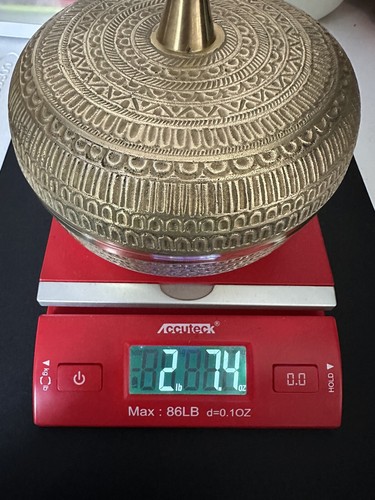 Rajasthani Mogul dekorative Messing Deckel Betel Gewürz Pandan Dose - Bild 15 von 15