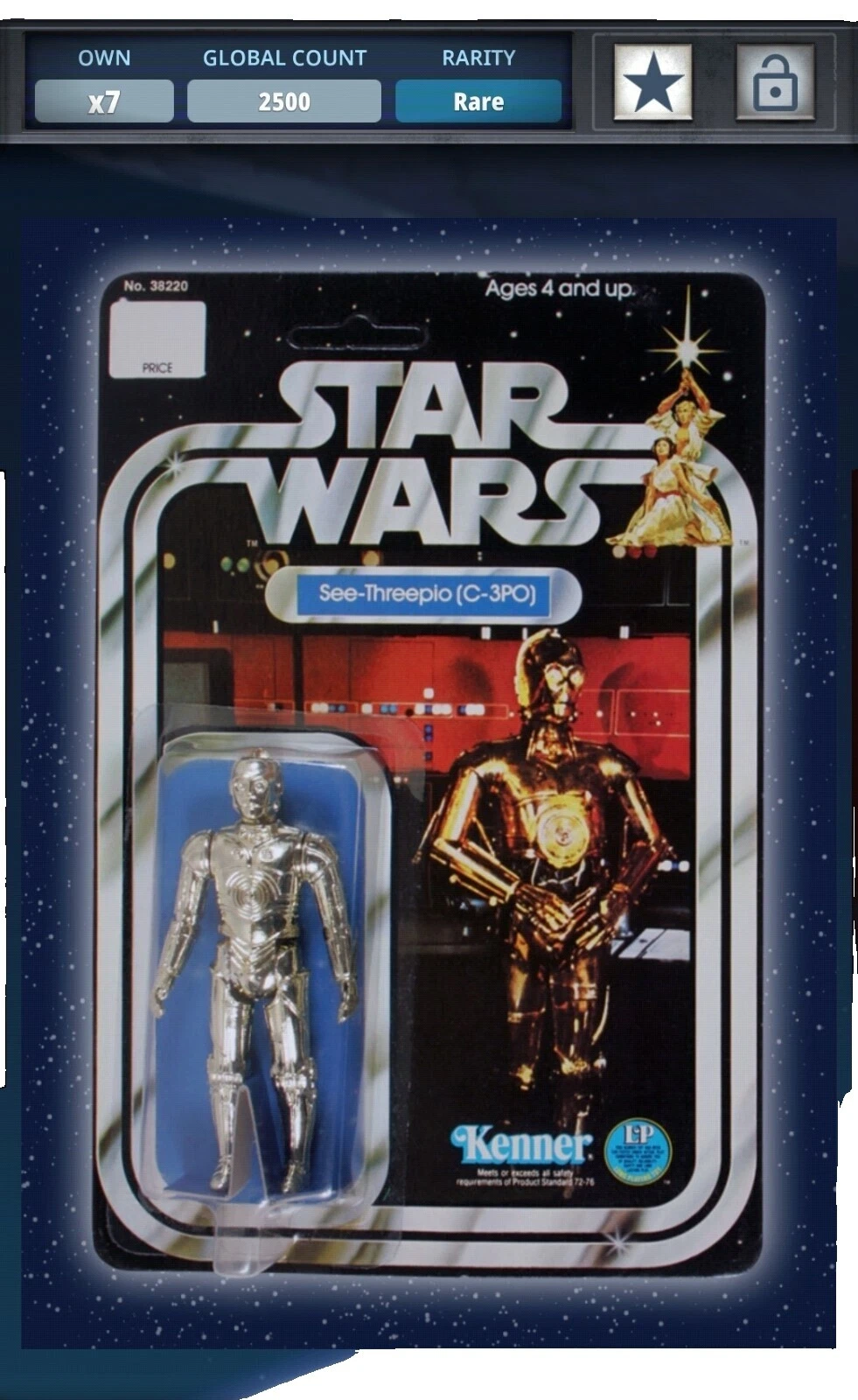 Tarjetas de colección de Hasbro Star Wars coleccionable