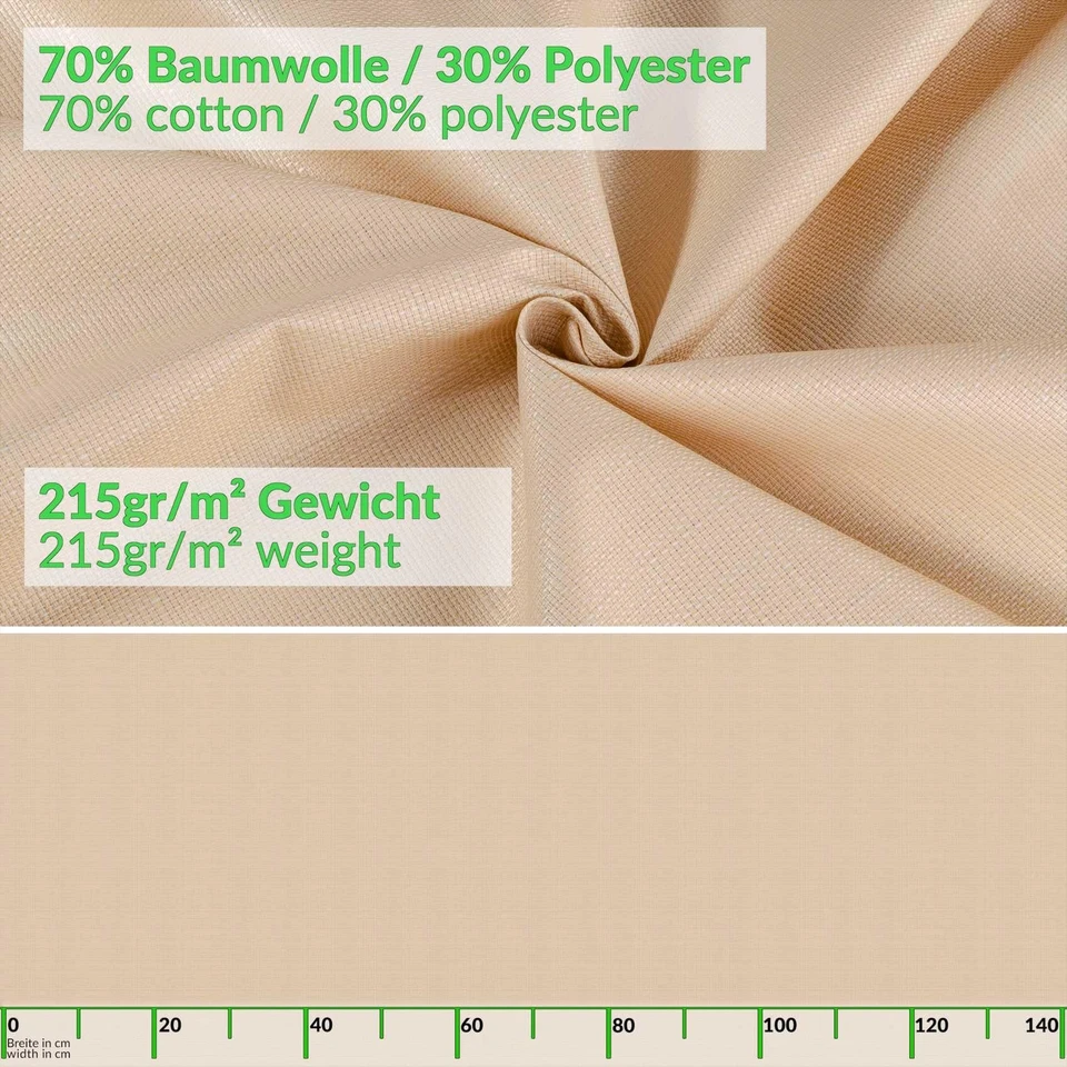 Nappe Textile en Coton et Polyester Lavable - Ornement uni - Tissu Jacquard d... - Photo 2/4