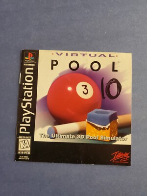 Virtual Pool (Sony PlayStation 1, PS1, PSX, 1996) - Manual Only 