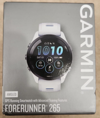 Garmin Forerunner 265 White GPS Enabled Running AMOLED Garmin Forerunner 265 White GPS Enabled Running AMOLED
