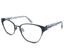 Draper James Eyeglasses Frames DJ1002 414 INDIGO Blue Clear Cat Eye 49-16-130