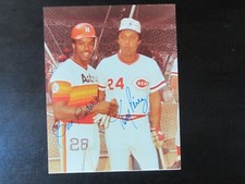 Cesar Cedeno & Tony Perez 8 X 10 Autograph / Signed Photo Cincinnati Reds