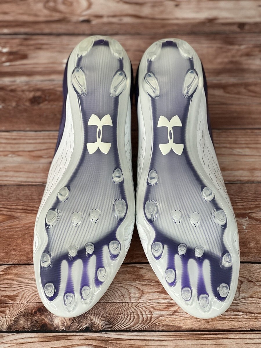 Under Armour Blur LUX MC Football Cleats White Purple  display picture 3