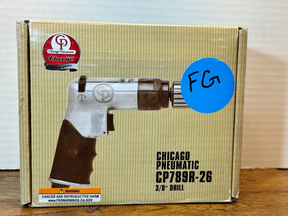 Chicago Pneumatic 3/8 英寸双面空气动力钻 2600 RPM 钥匙扣 CP789R-26 — 第 4/4 张图片