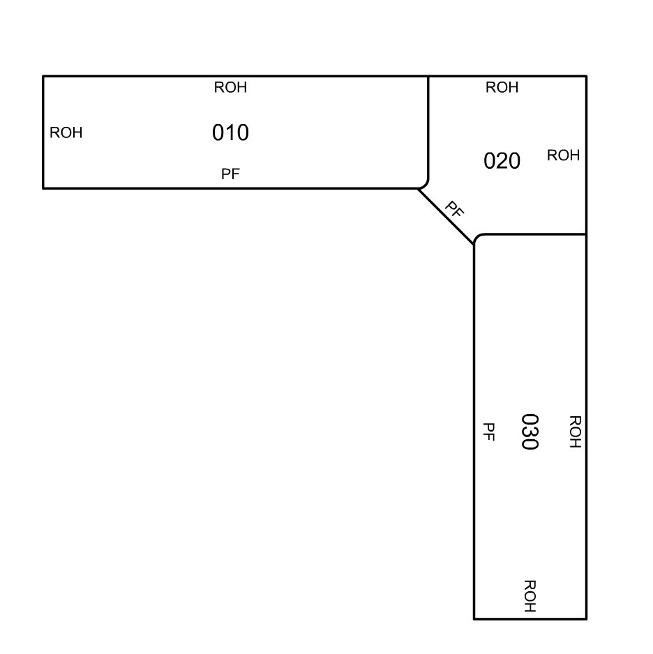 Arbeitsplatte Zuschnitt Ecke 90 x 90 + 400 x 60 Küche EIL 730 eBay