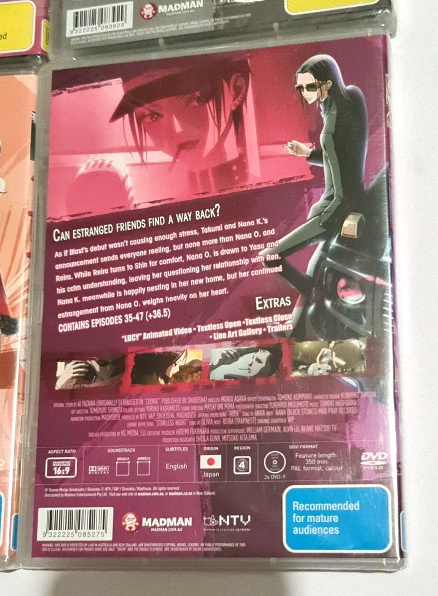 NANA Complete Collection 1 - 4 1 2 3 4 DVD NEW SEALED ANIME Ai