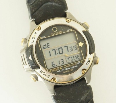 citizen air diver 200m titanium