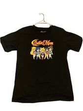Sailor Moon Magical Girl Characters T-shirt Size L Black