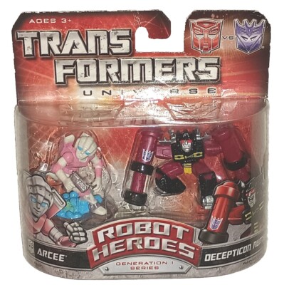 Transformers Universe Robot Heroes ARCEE DECEPTICON RUMBLE Generation 1 New 2008