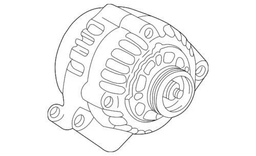 Genuine GM 2000-2005 Chevrolet Oldsmobile GLS Alternator Remanufactured 19244796 - Image 3 of 4
