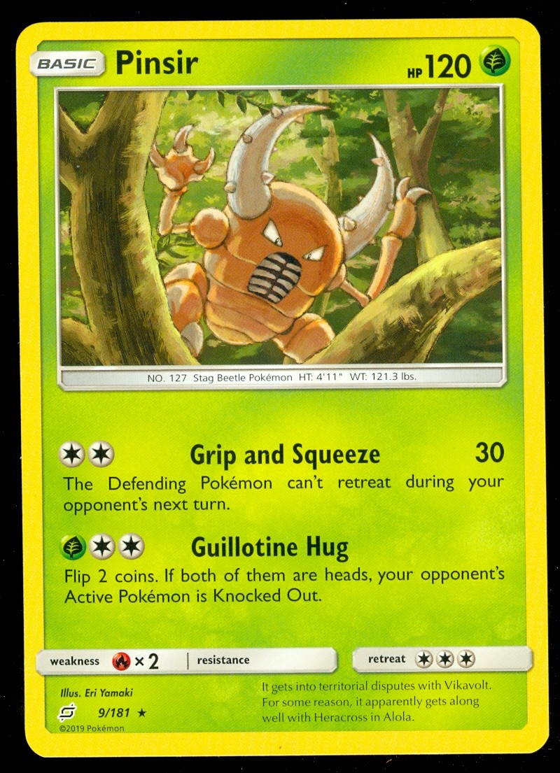 pinsir pokemon card price - - 6/149 Grass Ability Vise Coach Damage from your Single Strike Pokmons attacks isnt affected by your opponents Active Pokmons Resistance Pinsir Reverse Holo NM 127/165