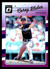 2017 Donruss Optic Corey Kluber Purple Prizm #89 - Cleveland Indians