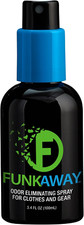 FunkAway Odor Eliminator Spray for Shoes, Clothes and Gear, 3.4 oz