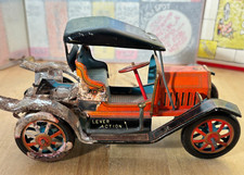 Vtg Alps Tin Toy Lever Action Car, Ford F-1908 Made In Japan, NOT WORKING AS-IS