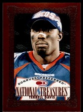 1997 Donruss Preferred National Treasures Terrell Davis Denver Broncos 122