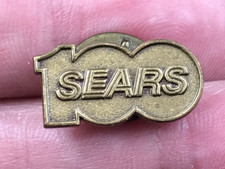 Vintage Sears 100th Anniversary Lapel Pin 3/8x3/4
