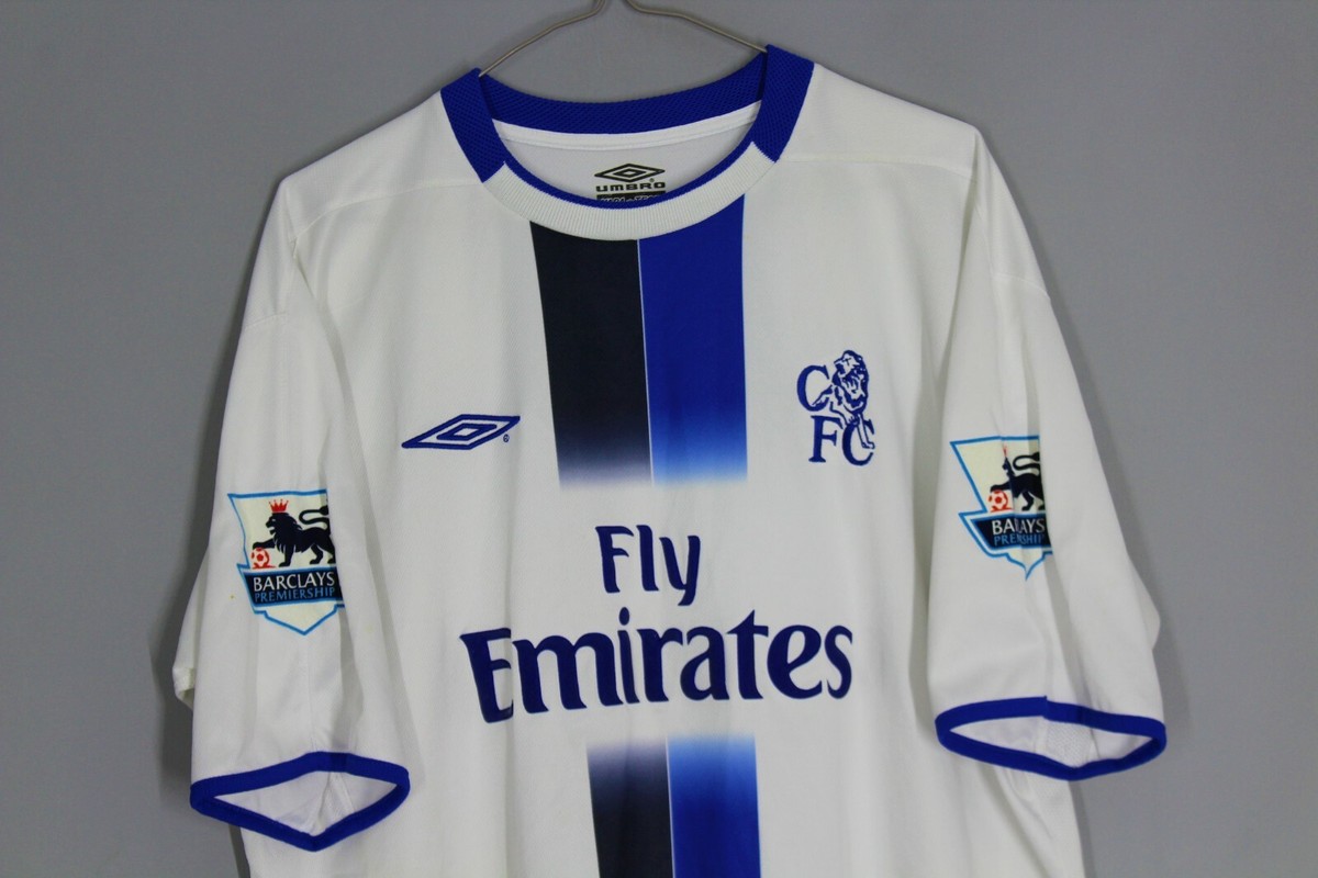 CHELSEA LONDON 2004 2005 AWAY FOOTBALL SHIRT JERSEY MATCH WORN #9