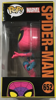 Spider-Man Marvel Funko Pop! #652 Blacklight Neon Target Exclusive