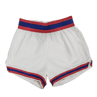 Vintage Rawlings Womens Mesh Shorts Size Small Elastic Waist Pull On White