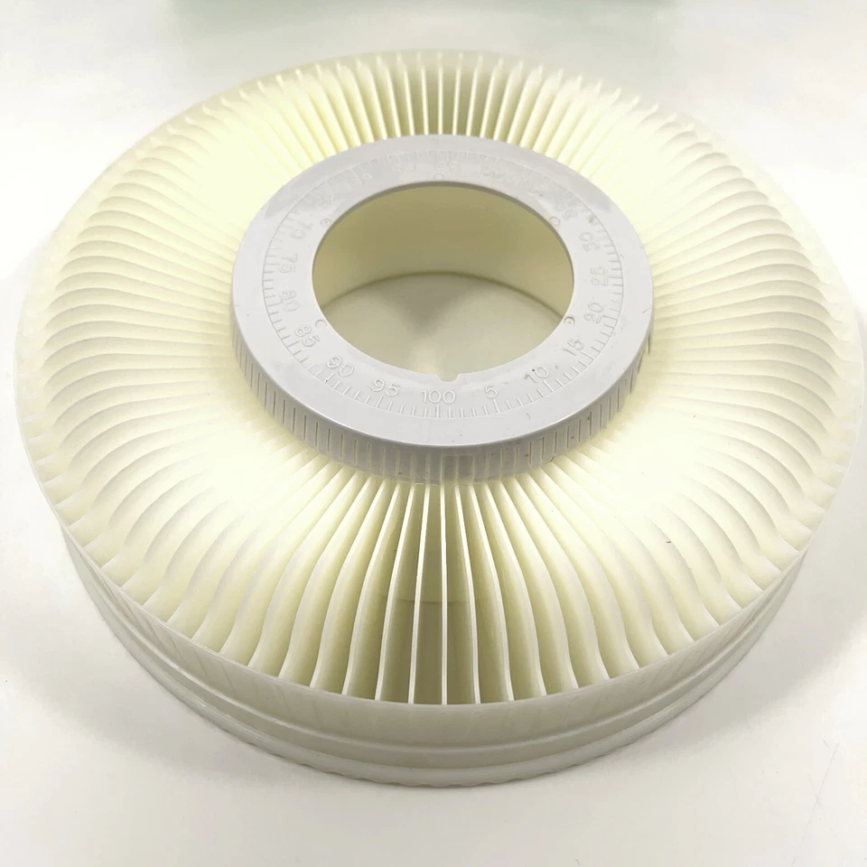 Vintage Hanimex Rotary Slide Tray for Carousel Slide Projectors - Holds 100 2x2 Foto 2 de 4