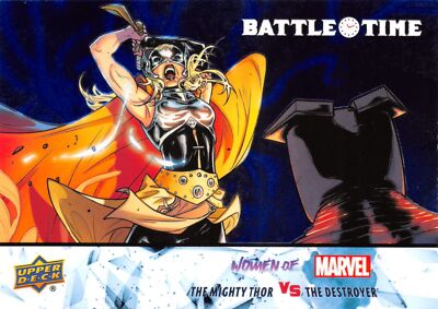 THE MIGHTY THOR vs. DESTROYER / 2024 (UD) Women of Marvel BLUE BATTLE TIME BT-14