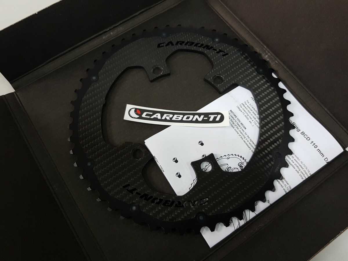Carbon-Ti X-CarboRing BCD110x4Bolt Road Chainring (36T-53T