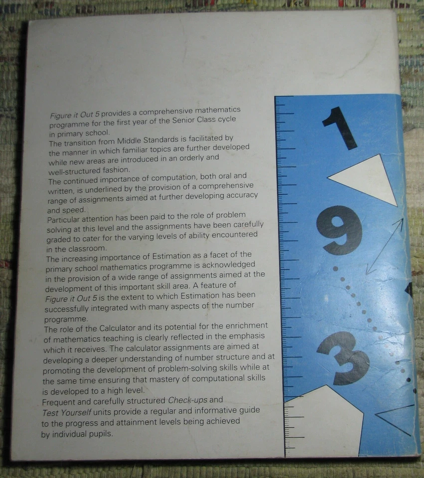 FIGURE IT OUT 5 A Maths Programme For Fifth Standard New Edition Tom Roche 1991 - Image 2 of 4