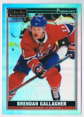 2020-21 OPC O-PEE-CHEE PLATINUM PREMIER BRENDAN GALLAGHER MONTREAL CANADIENS