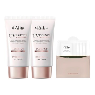 d'Alba UV Essence Waterfull Tone-Up Sun Cream | 50ml x 2 St?ck | LSF50+ PA++++ |