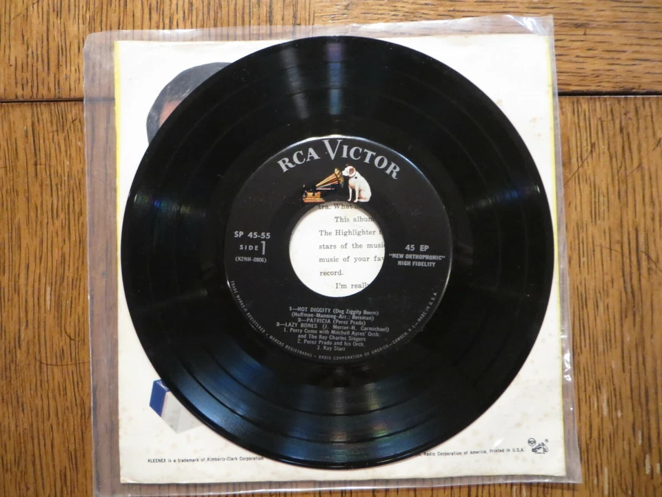 Perry Como & His Friends - 1959 - RCA Victor SP-45-55 7" 6-Song EP VG/VG+ - Image 4 of 4