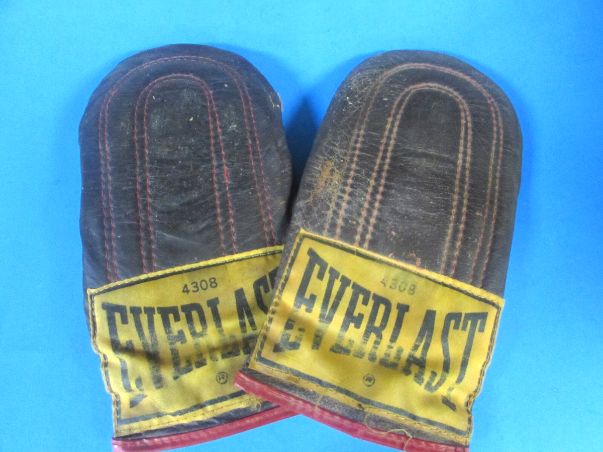 VINTAGE 4308 EVERLAST LEATHER WEIGHED SPEED BAG TRAINING BOXING