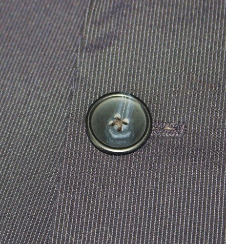 HUGO BOSS Navy Blue Pinstriped SUIT Men 40 Cotton Polyamide Elastane Aset/Hadwe - Picture 4 of 10