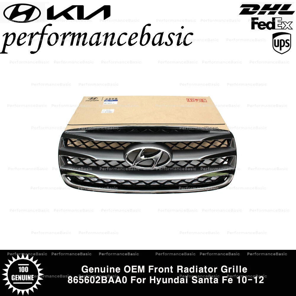 Moldura Cromada Para Rejilla Central De Hyundai Santa Fe 2010-2012, Referencia 863522B700, De Evan-Fischer