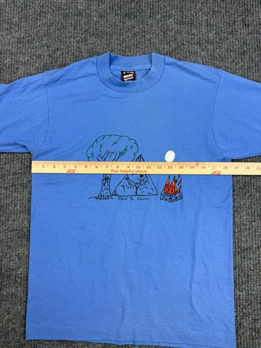 FRUIT OF THE LOOM Best T-Shirt Uomo Media Punto Singolo Made In USA Blu - Foto 6 di 11